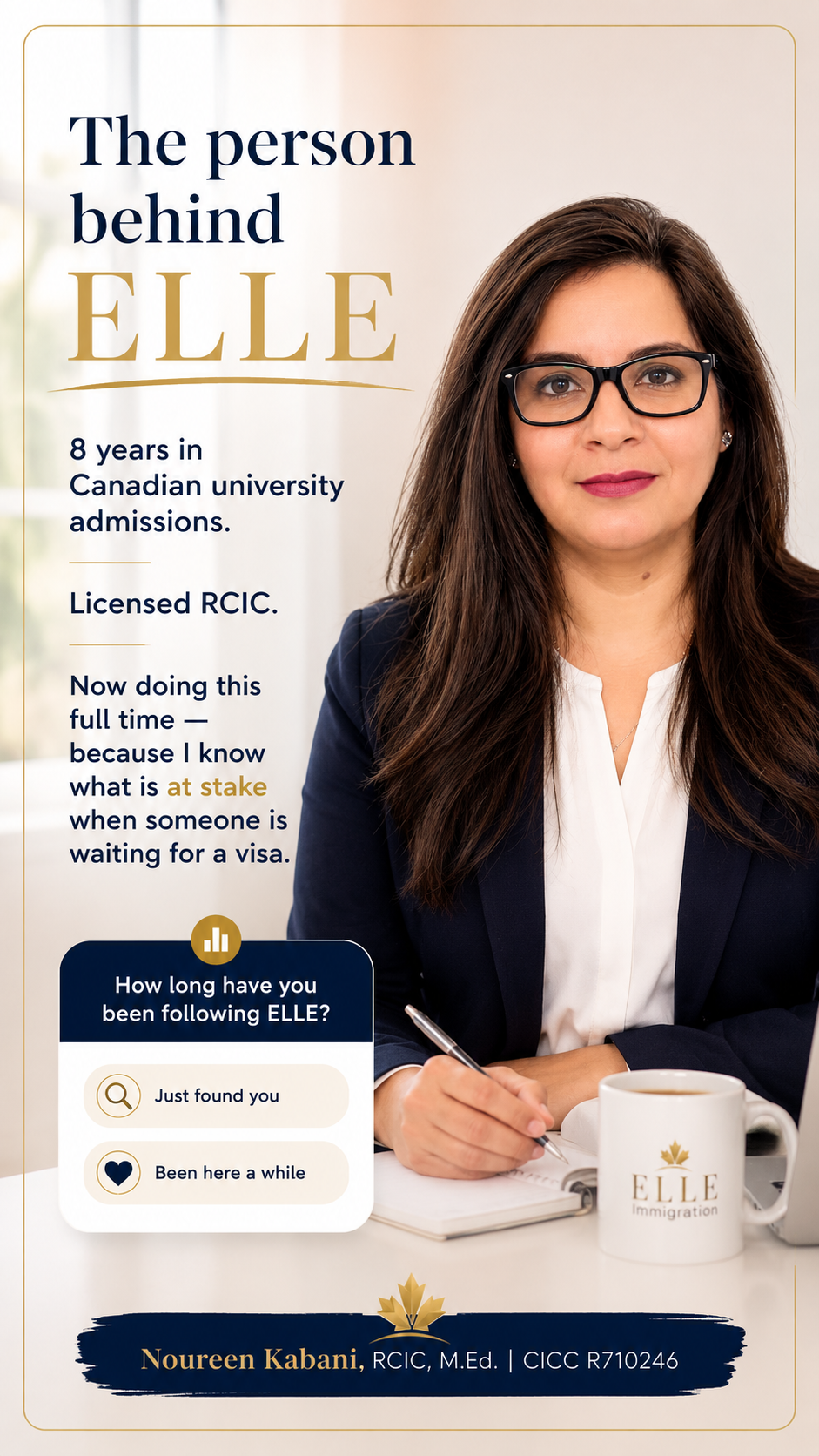 The person behind ELLE Immigration